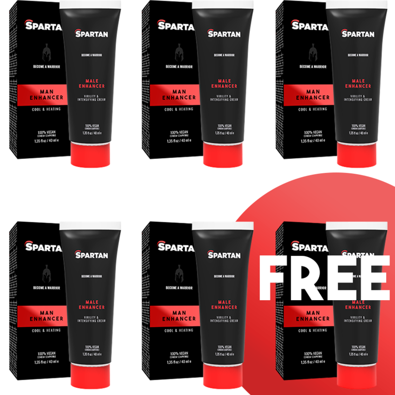 SPARTAN - GEL DE ERECÇÃO-ORGASMO-DURACION DE PAREJA 100% VEGANO 5+1 GRATIS