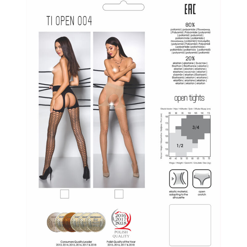 PASSION - TIOPEN 004 MEDIAS NEGRO 3/4 40 DEN - Image 5