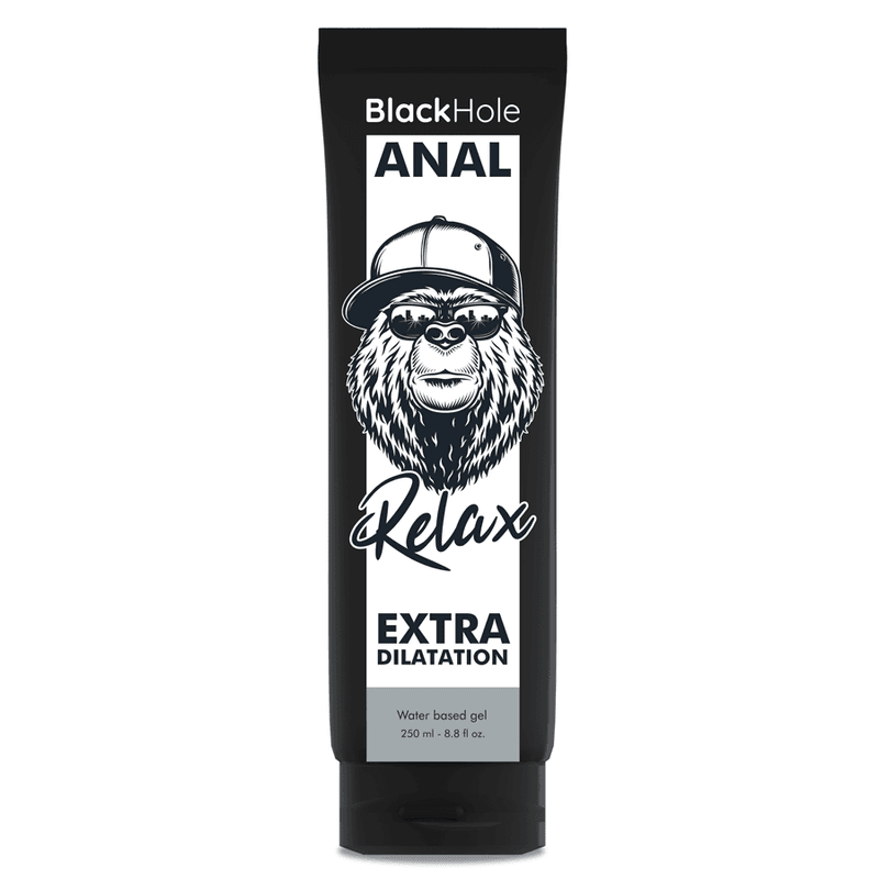 BLACK HOLE - GEL BASE DÁGUA DILATAÇÃO ANAL 250 ML
