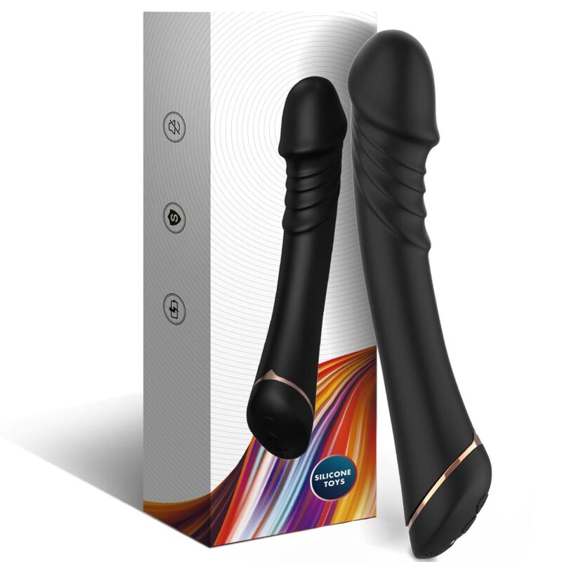 ARMONY - DILDO VIBRADOR SILICONE PRETO - Image 4