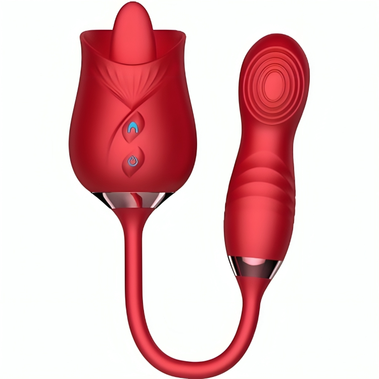 ARMONY - VIBRADOR DE FLOR DELIGHT E BUMPING COM LÍNGUA VERMELHA - Image 4