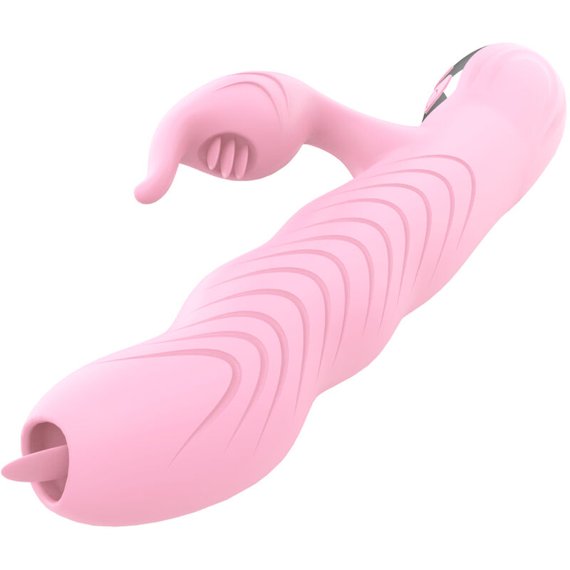 ARMONY - MARCIA VIBRADOR  THRUSTING DUPLA LÍNGUA EFEITO CALOR ROSA