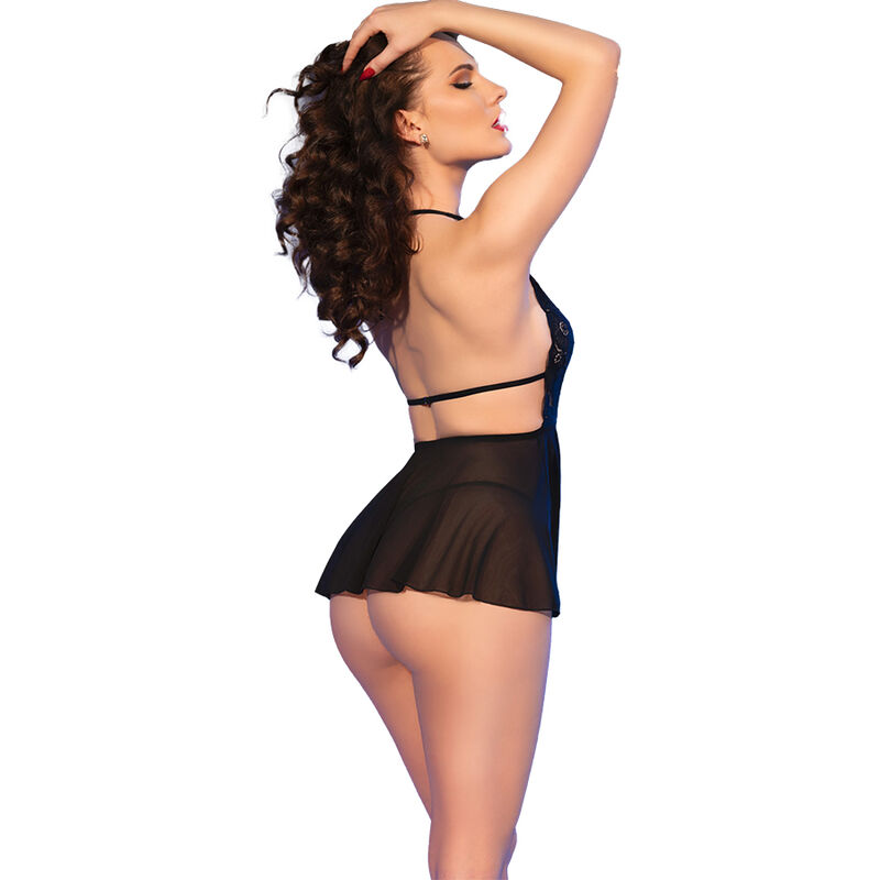 CHILIROSE - CR 4720 BABYDOLL TANGA NEGRO S - Image 2
