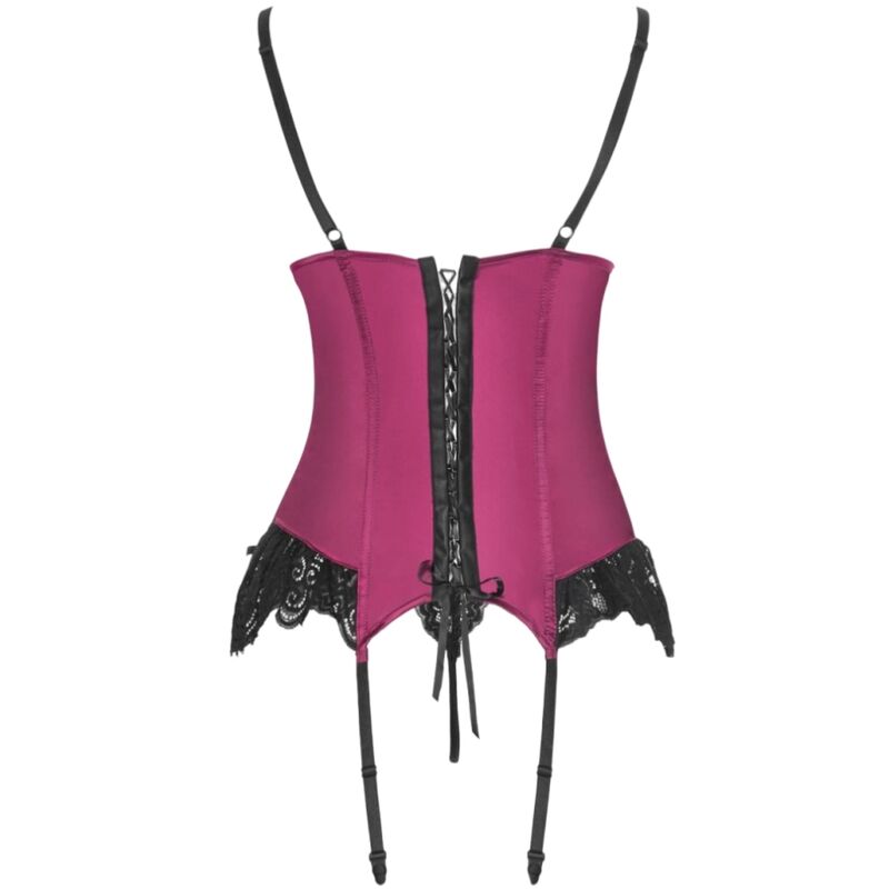 LIVCO CORSETTI FASHION - AGRAFENA CF 90436 CORSET + TANGA BORGONHA S/M - Image 5