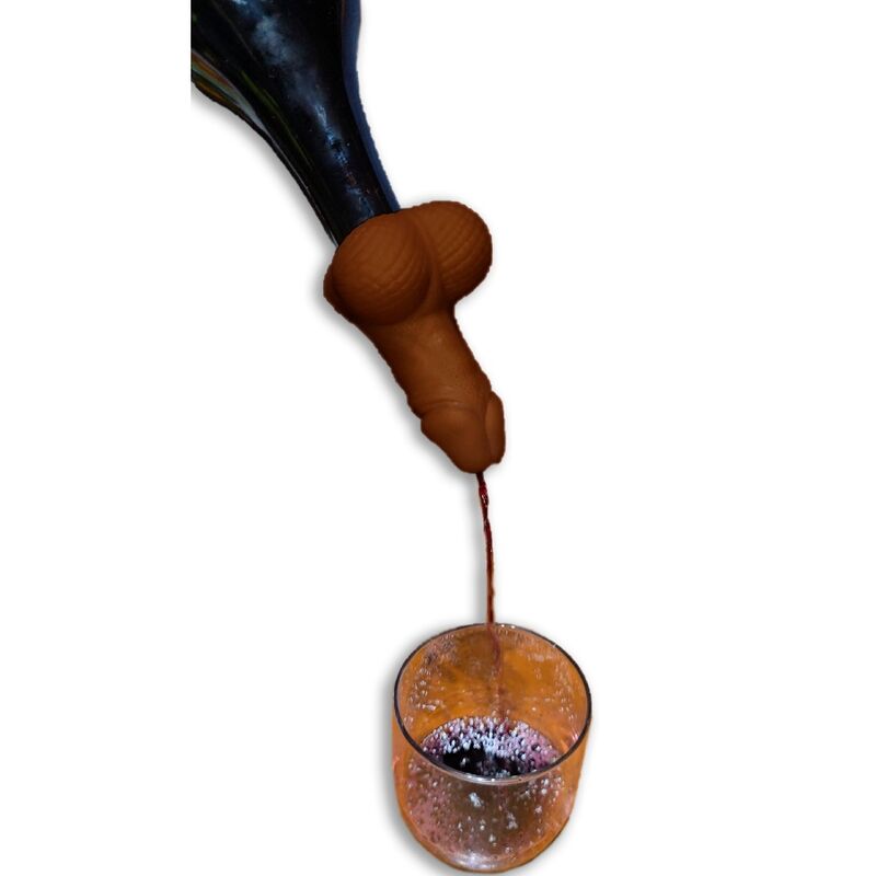 DIABLO PICANTE - DECANTADOR DE VINHO EM FORMA DE PÊNIS MULATO