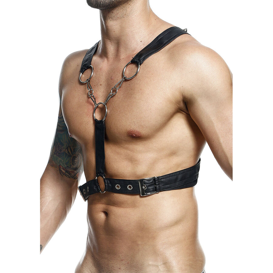 MOB - DNGEON CROSSED BLACK CHAIN HARNESS TAMANHO ÚNICO