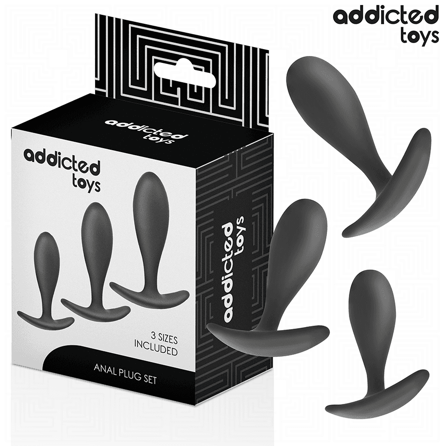 ADDICTED TOYS - CONJUNTO DE 3 PLUG ANAL MODELO 2