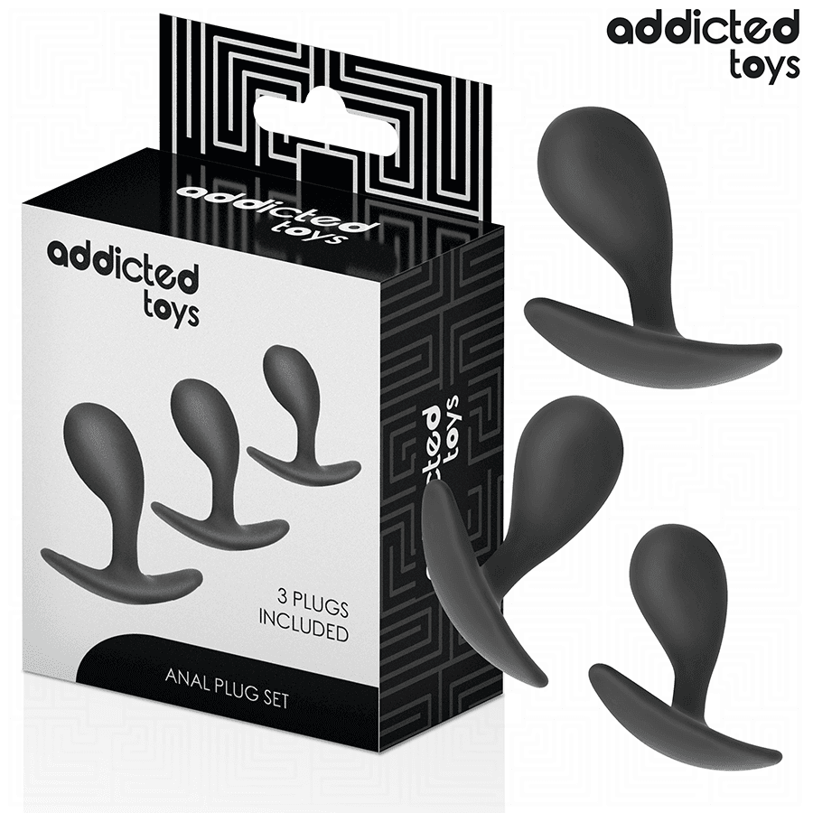 ADDICTED TOYS - CONJUNTO DE 3 PLUG ANAL MODELO 3
