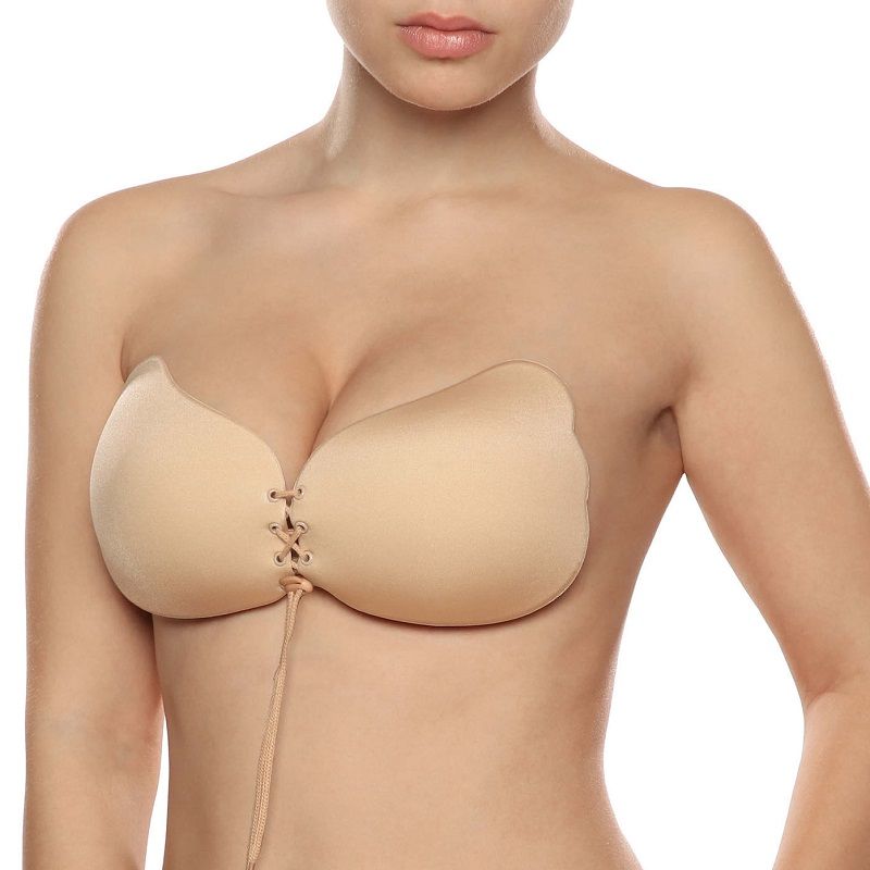 BYE-BRA - LACE-IT APRIMORAMENTO PUSH-UP BEIGE COPO A - Image 4