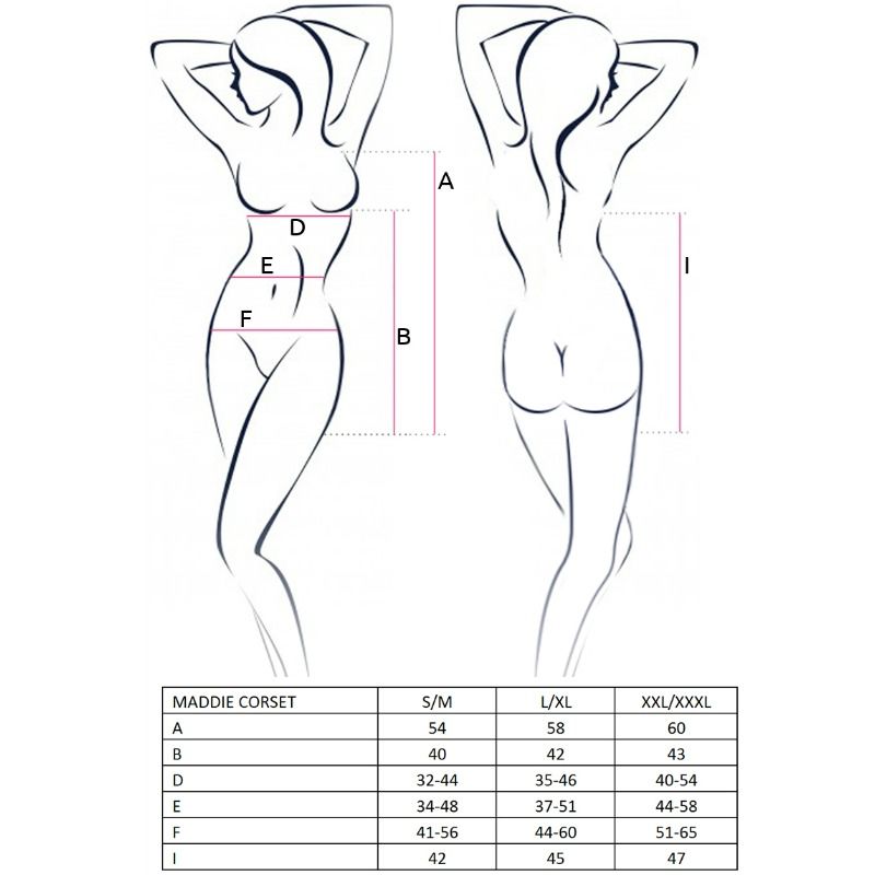 PASSION - MULHER MADDIE PRETO CORSET TAMANHO S/M - Image 2