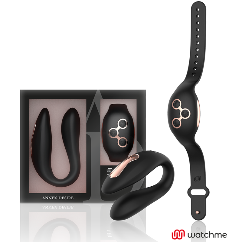 ANNES DESIRE - DUAL PLEASURE TECNOLOG A WATCHME PRETO/OURO